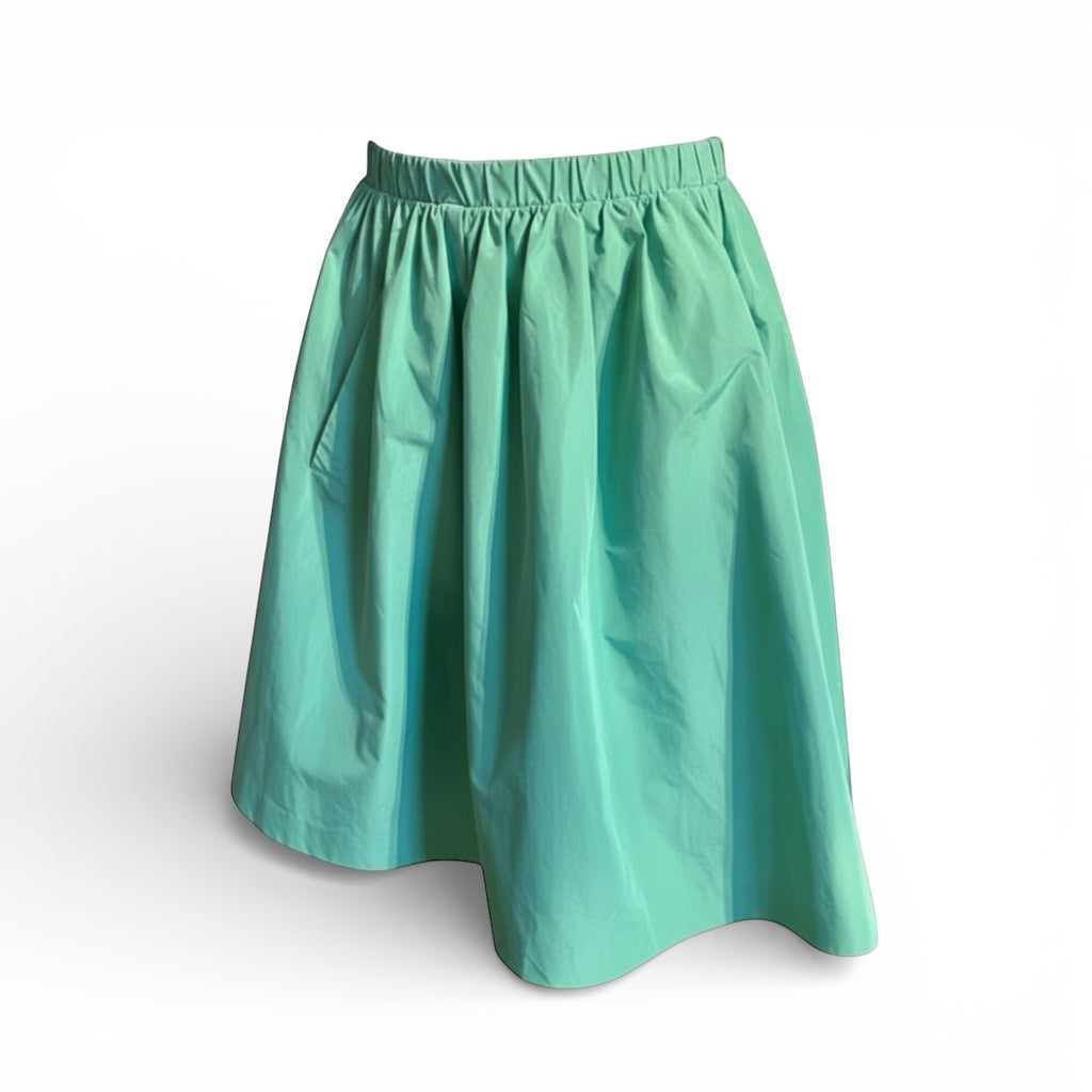 Acne Technical Skirt The Cotswolds Daughter
dark mint skater skirt women
technical designer skirt Acne
modern skater skirt editorial style