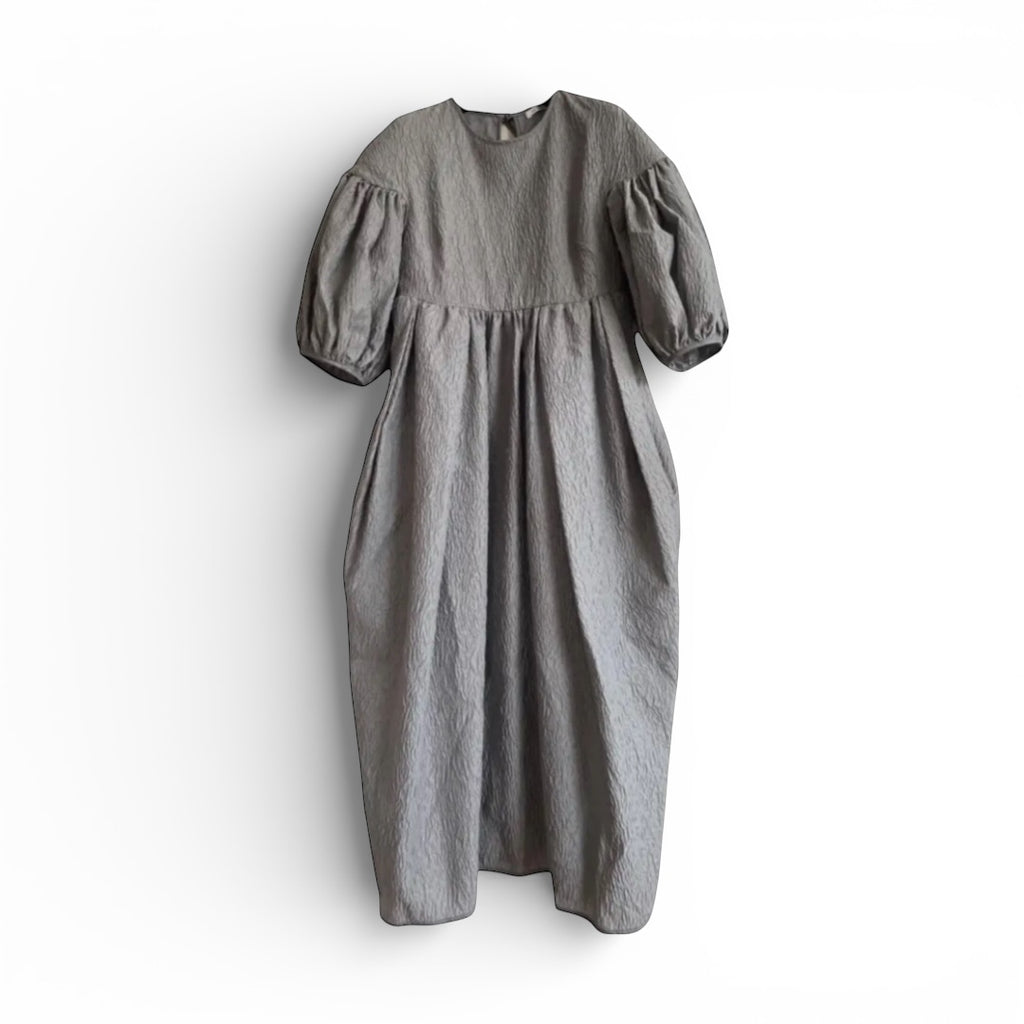 Cecilie Bahnsen Puff Sleeve Dress The Cotswolds Daughter
dove grey designer dress women
Cecilie Bahnsen raised back dress
luxury puff sleeve dress editorial style