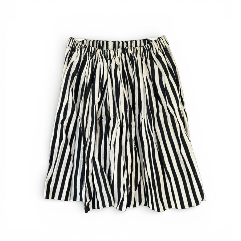 Striped Creased Skirt