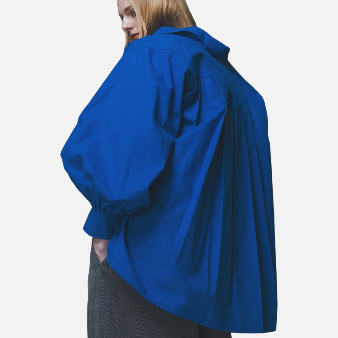 Emin and Paul Conrad blue shirt The Cotswolds Daughter
oversized blue shirt women
womens statement blue shirt
smart casual oversized shirt women