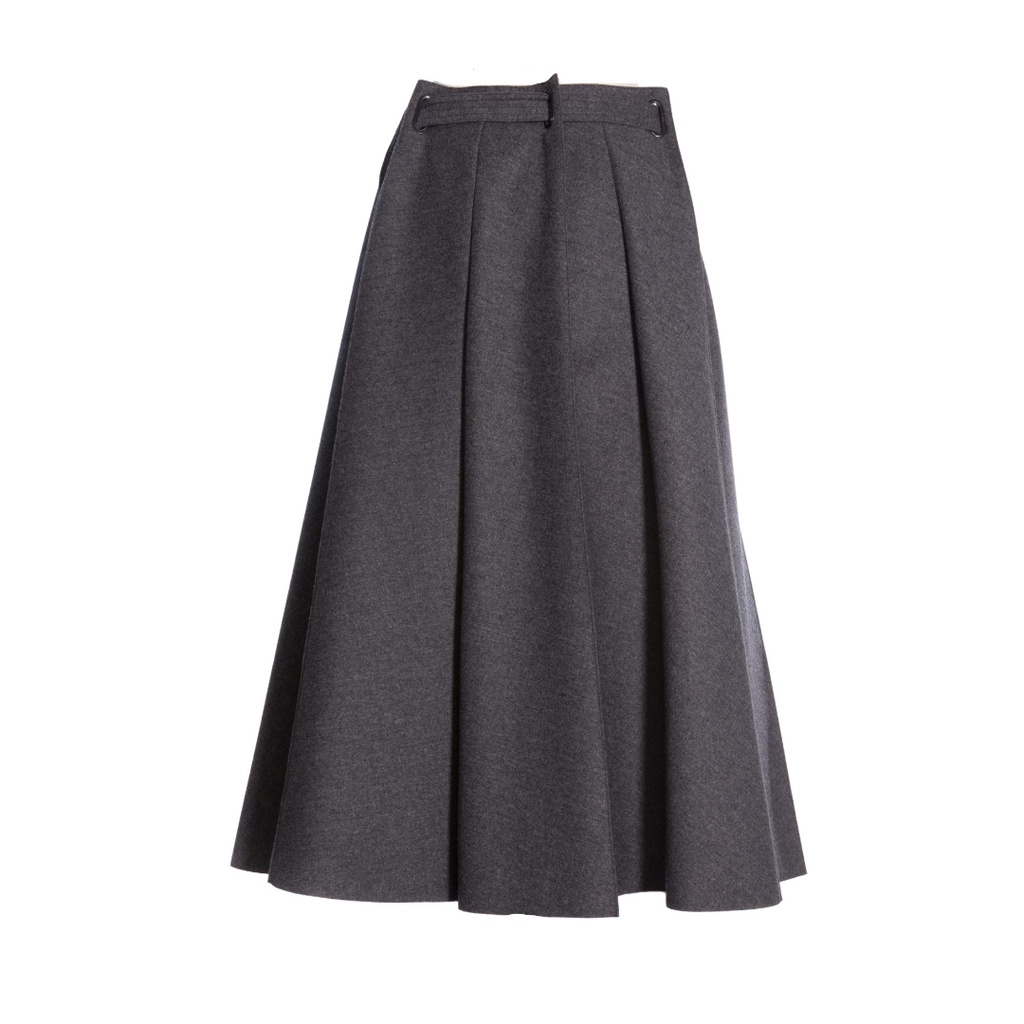 Fendi wool pleated skirt The Cotswolds Daughter
grey designer pleated skirt women
Fendi grey wool skirt
luxury wool skirt editorial style