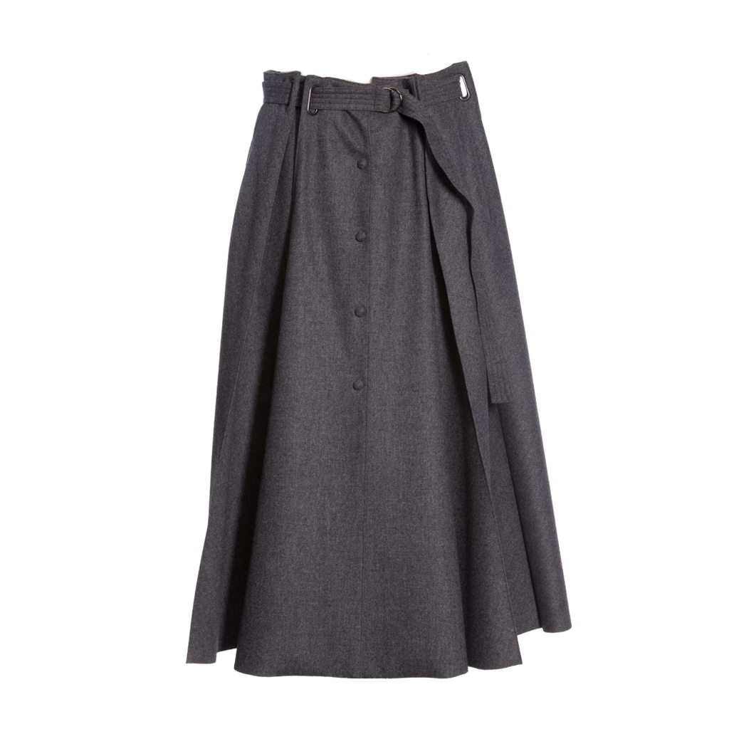 Fendi wool pleated skirt The Cotswolds Daughter
grey designer pleated skirt women
Fendi grey wool skirt
luxury wool skirt editorial style