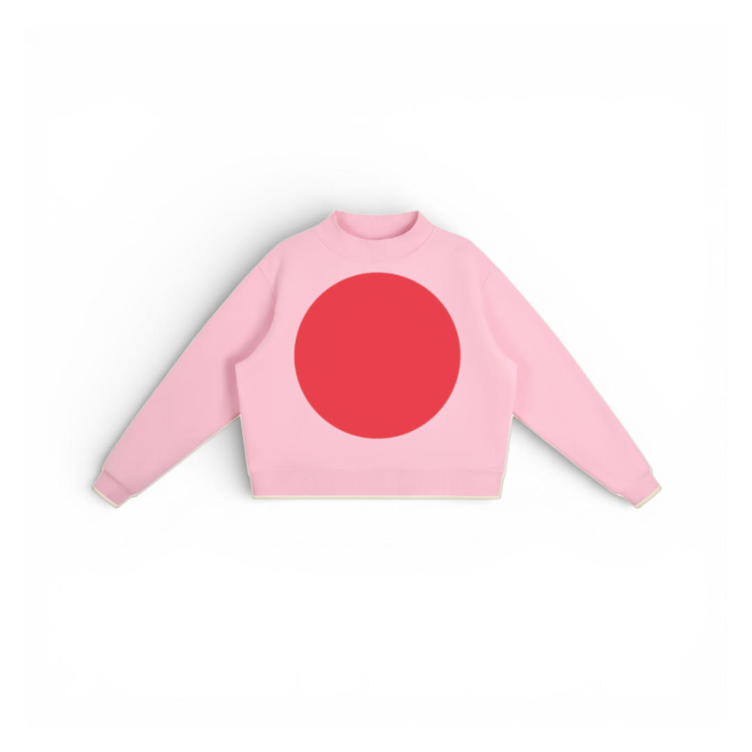 The Big Dot Sweater Pink & Orange