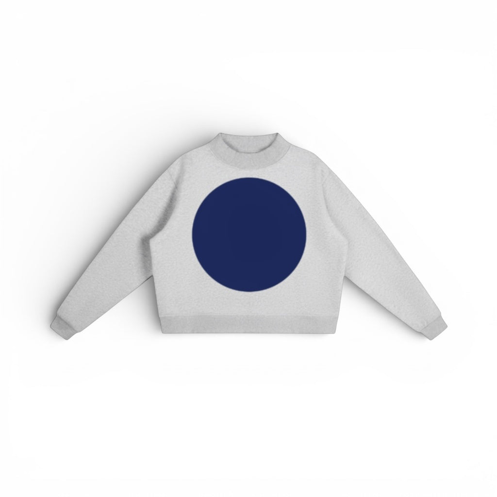 The Big Dot Sweater Grey & Navy