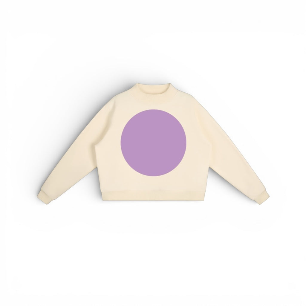 The Big Dot Sweater Cream & Violet