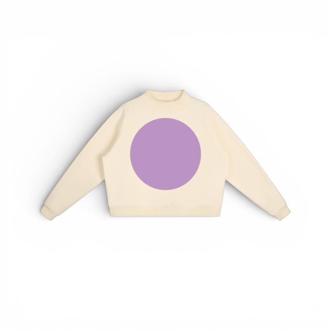 The Big Dot Sweater Cream & Violet