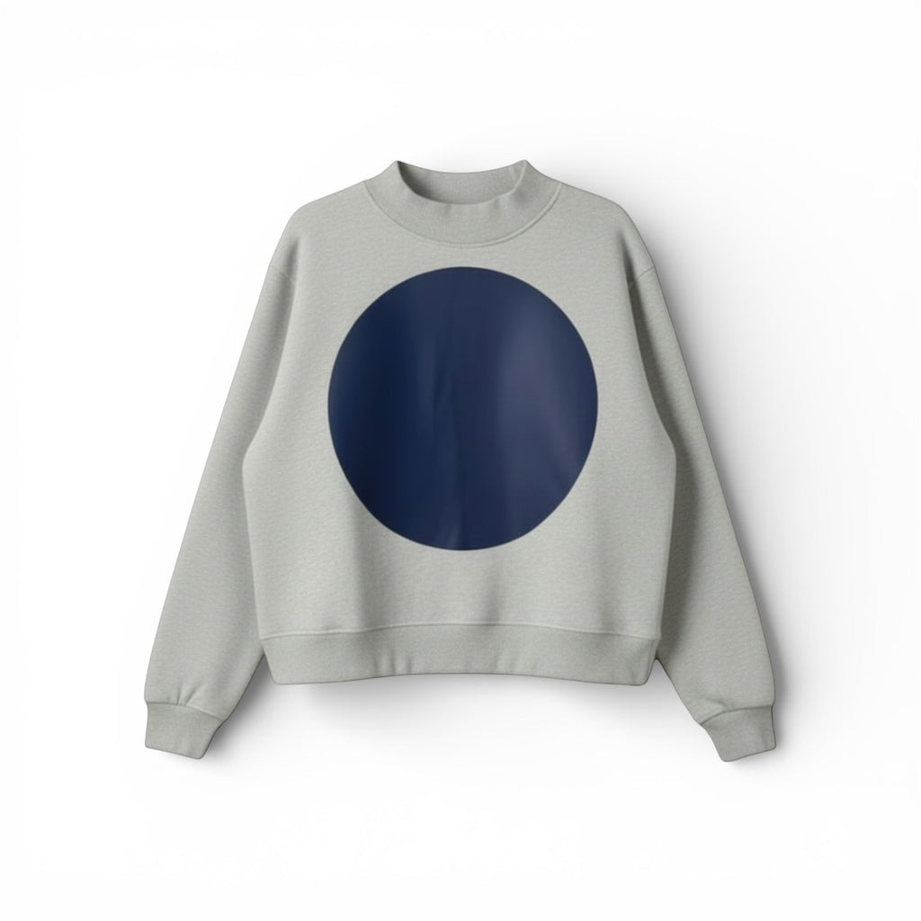 The Big Dot Sweater Grey & Navy