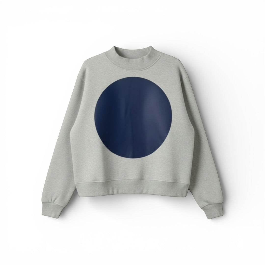 The Big Dot Sweater Grey & Navy