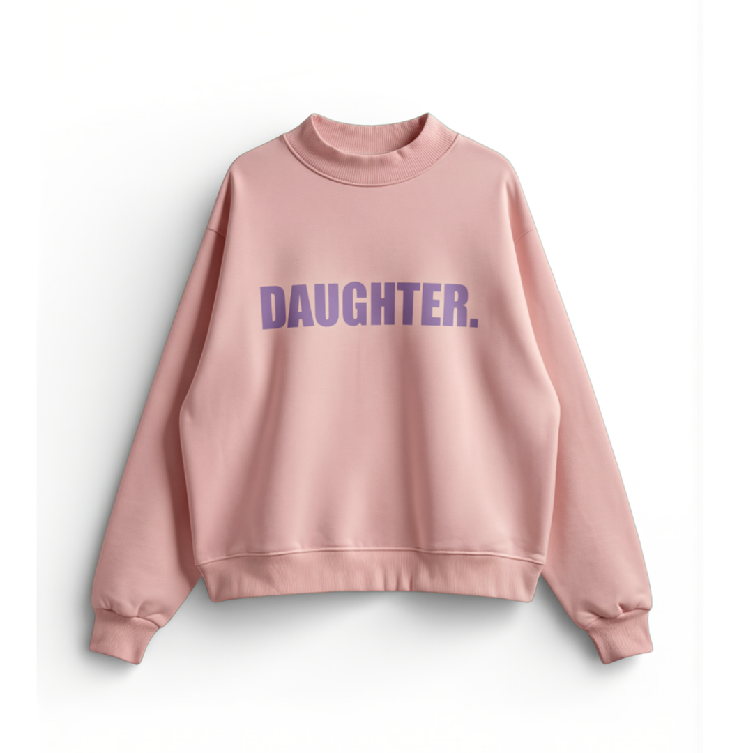 Daughter Sweater | Pink & Violet Women's Sweatshirt | Parisian Style Sweater | The Cotswolds Daughter
