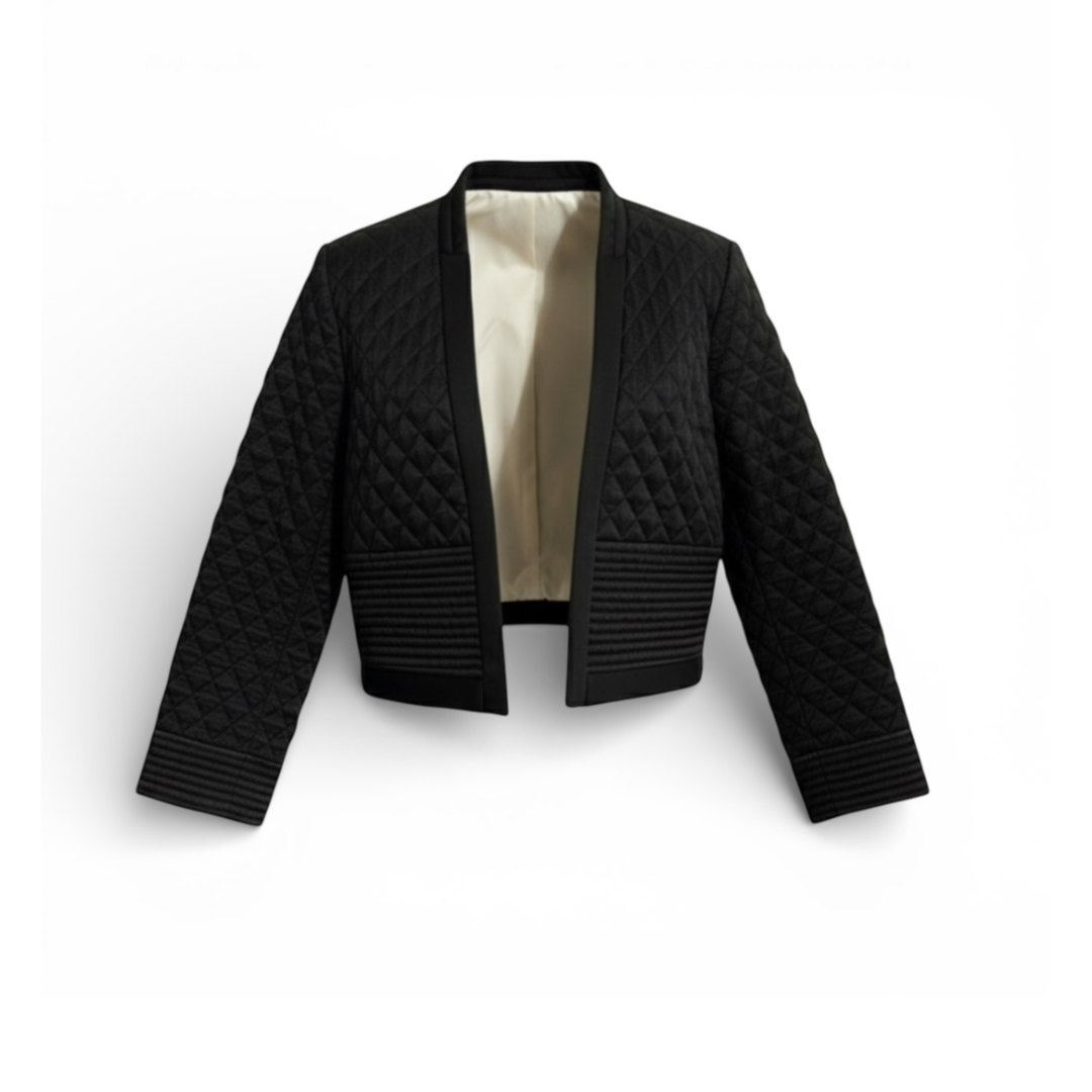 Isabel Marant black quilted jacket The Cotswolds Daughter
designer black silk jacket women
Isabel Marant black jacket editorial style
luxury black statement jacket women