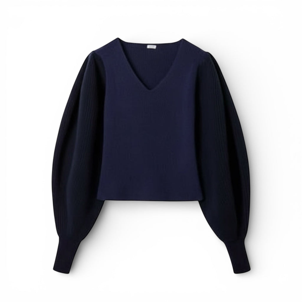 Loewe Wool Balloon Sweater The Cotswolds Daughter
navy Loewe balloon sleeve sweater
designer wool knitwear Loewe women
luxury navy V-neck sweater women