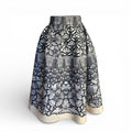Maje neoprene skirt The Cotswolds Daughter
rare Paris designer skirt women
structured neoprene skirt women
editorial Maje skirt styling