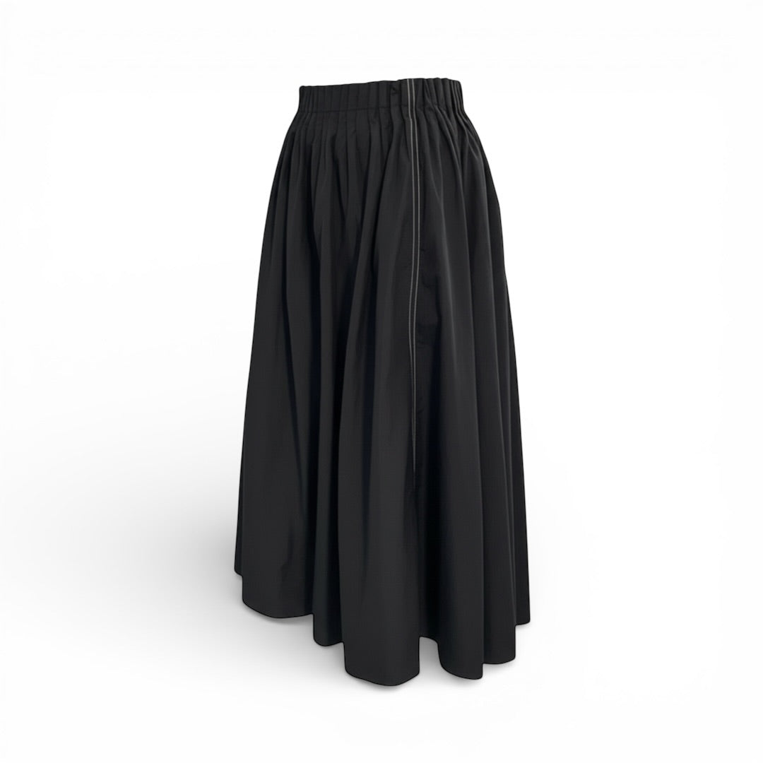 Marni black poplin skirt The Cotswolds Daughter
oversized black designer skirt women
Marni poplin statement skirt
editorial black skirt with white stitch
