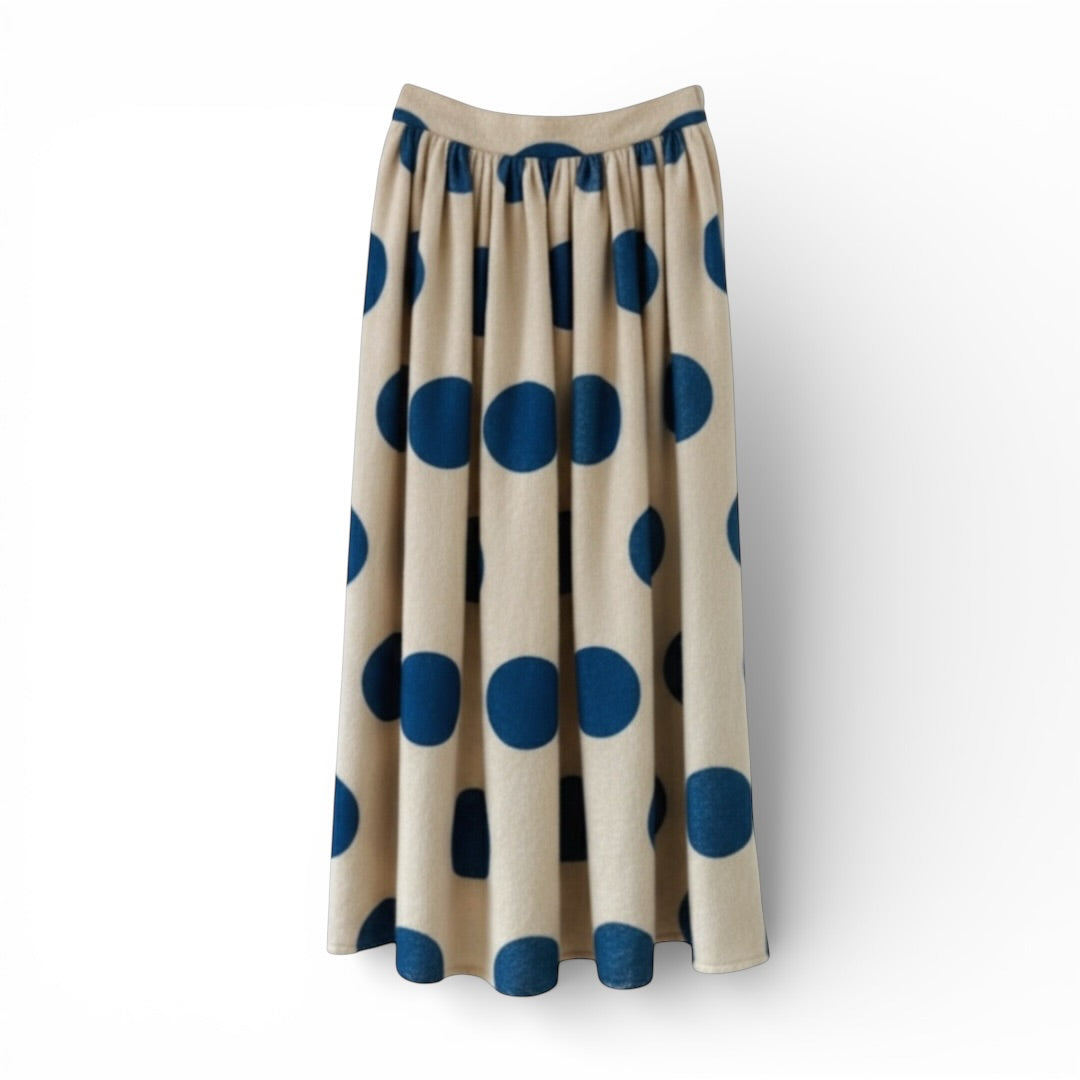 Oversized Polka Dot Skirt | Textured Statement Skirt | Vintage | The Cotswolds Daughter