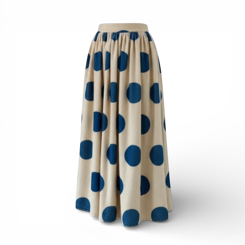 Oversized Polka Dot Skirt | Textured Statement Skirt | Vintage | The Cotswolds Daughter