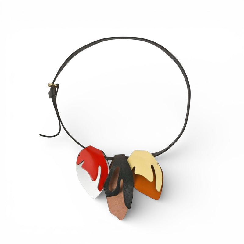 Marni leather necklace The Cotswolds Daughter
rare Marni designer necklace
statement leather necklace women
collectible Marni jewellery