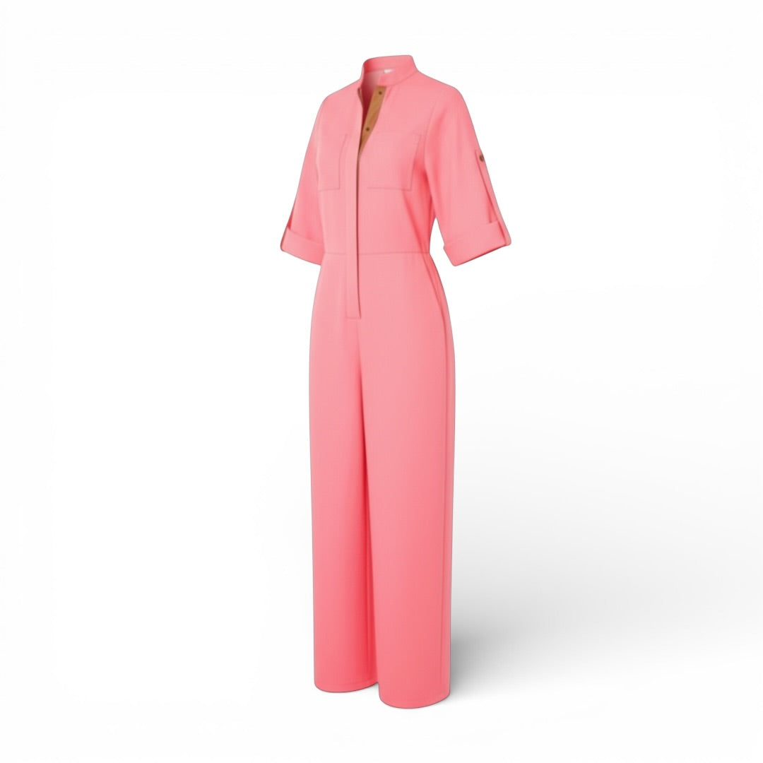 Roksanda candy pink jumpsuit The Cotswolds Daughter
Roksanda Dario wide leg jumpsuit
designer pink jumpsuit women
editorial wide leg jumpsuit