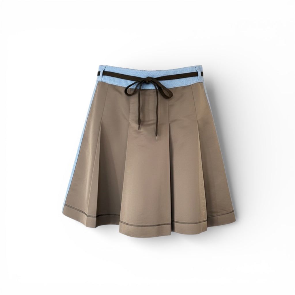 Miu Miu vintage skater skirt The Cotswolds Daughter
vintage Miu Miu skirt with original belt
designer skater skirt women
rare vintage Miu Miu fashion skirt
