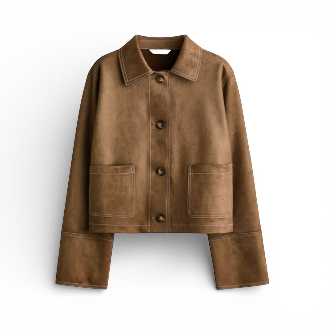 h&m faux suede jacket The Cotswolds Daughter
womens faux suede jacket parisian style
neutral faux suede jacket women
timeless womens jacket effortless style
